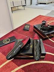 Men Christian Louboutin Dandy Atlas Loafers Patent Leather Black - 6