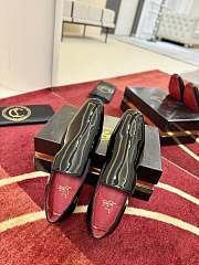 Men Christian Louboutin Dandy Atlas Loafers Patent Leather Black - 2