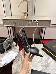 Christian Louboutin Miss Z Sandal 80mm Slingback Pumps Leather Black - 6