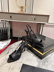 Christian Louboutin Miss Z Sandal 80mm Slingback Pumps Leather Black - 3