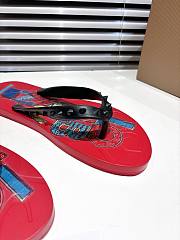 Men Christian Louboutin Flip Flops Red - 6