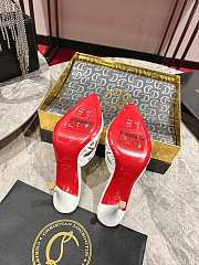 Christian Louboutin Apostropha 80mm Pvc And Leather Mules White - 2