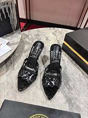 Christian Louboutin Apostropha 80mm Pvc And Leather Mules Black - 4