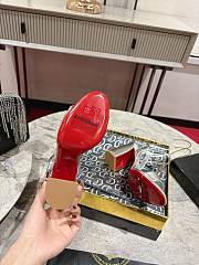 Christian Louboutin Miss Jane Sandal 85mm Sandals Laminated Calf Leather Silver - 2