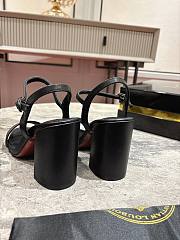 Christian Louboutin Miss Jane Sandal 85mm Sandals Leather Black - 6