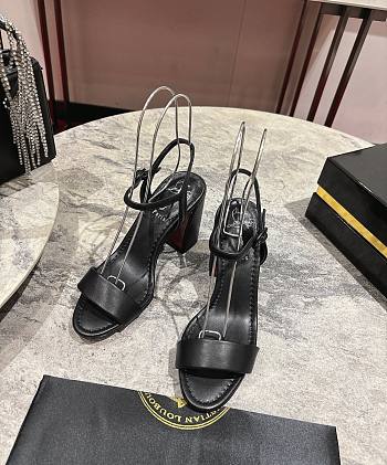 Christian Louboutin Miss Jane Sandal 85mm Sandals Leather Black