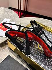 Christian Louboutine Condora Riviera 100mm Slingback Pumps Velvet Black - 2