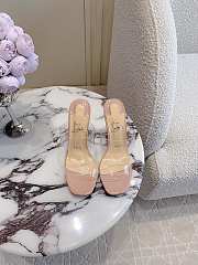 Christian Louboutin Just Nothing 85mm Mules Patent Leather And TPU Blush - 3