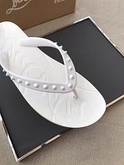 Super Loubi Flip Thongs Rubber White - 6