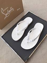 Super Loubi Flip Thongs Rubber White - 5