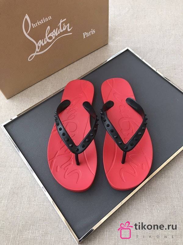 Super Loubi Flip Thongs Rubber Red - 1