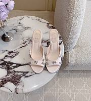 Christian Louboutin Degraqueen 85mm Embellished Mules Satin In Pink - 1