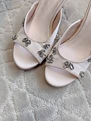 Christian Louboutin Degraqueen 85mm Embellished Mules Satin In Pink - 3