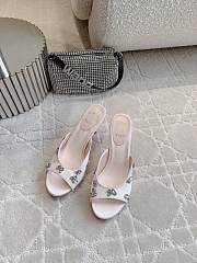 Christian Louboutin Degraqueen 85mm Embellished Mules Satin In Pink - 4