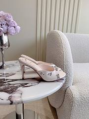 Christian Louboutin Degraqueen 85mm Embellished Mules Satin In Pink - 5