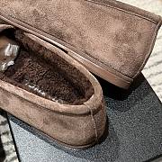 Chanel Moccasins Suede Silver Tone Metal Brown - 2