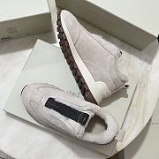 Brunello Cucinelli Suede Runners With Shearling Lining And Precious Detail - 6