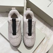 Brunello Cucinelli Suede Runners With Shearling Lining And Precious Detail - 4