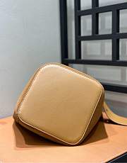 Loewe Large Pebble Bucket Bag In Suede Calfskin Tobacco - 33x28x28cm - 5