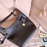 Miumiu Leather Bucket Bag Dark Brown/Papaya 5BE098 - 28x22.5x12cm - 6