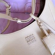 Miumiu Leather Bucket Bag Yellow/Olive 5BE098 - 28x22.5x12cm - 2