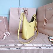 Miumiu Leather Bucket Bag Dark Yellow/Olive 5BE099 - 18x16x7cm - 6
