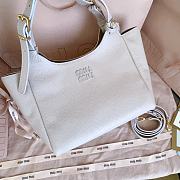 Miumiu Leather Handbag Light Pink/Olive 5BA304 - 25.5x20x13cm - 3