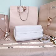 Miumiu Leather Handbag Light Pink/Olive 5BA304 - 25.5x20x13cm - 2