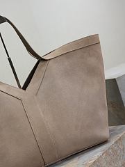 YSL Y Tote In Suede Beige - 37x32x27-22cm - 4