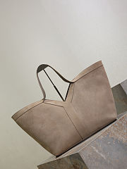 YSL Y Tote In Suede Beige - 37x32x27-22cm - 3