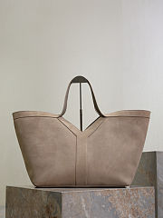 YSL Y Tote In Suede Beige - 37x32x27-22cm - 2