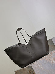 YSL Y Tote In Leather Khaki - 37x32x27-22cm - 2