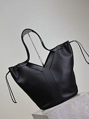 YSL Y Large Hobo in Leather Black - 35x25x15cm - 6