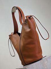 YSL Y Large Hobo in Leather Brown - 35x25x15cm - 6