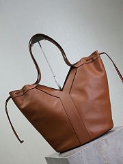 YSL Y Large Hobo in Leather Brown - 35x25x15cm - 3