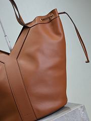 YSL Y Large Hobo in Leather Brown - 35x25x15cm - 5
