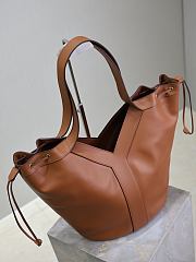 YSL Y Large Hobo in Leather Brown - 35x25x15cm - 2