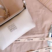 Miumiu Leather Pouch Light Pink/Olive 5NF462 - 18x9.5x7cm - 2
