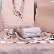 Miumiu Leather Bucket Bag Light Pink/Olive 5BE099 - 18x16x7cm - 6