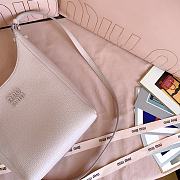 Miumiu Leather Bucket Bag Light Pink/Olive 5BE099 - 18x16x7cm - 3