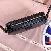 Miumiu Leather Pouch Black 5NE024 - 20x10x4.5cm - 2