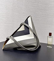 Loewe Medium Puzzle Fold Tote in Nappa Calfskin Grey/Light Ghost - 31x24.5x15cm - 3