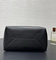 Loewe Medium Puzzle Fold Tote in Nappa Calfskin Black/Burgundy - 31x24.5x15cm - 6