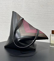 Loewe Medium Puzzle Fold Tote in Nappa Calfskin Black/Burgundy - 31x24.5x15cm - 2