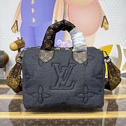 LV Ski Speedy Bandouliere 25 Black Jeans Nylon M26956 - 25x19x15cm - 1