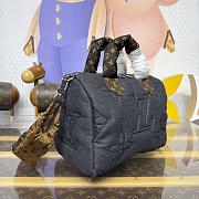 LV Ski Speedy Bandouliere 25 Black Jeans Nylon M26956 - 25x19x15cm - 6