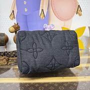 LV Ski Speedy Bandouliere 25 Black Jeans Nylon M26956 - 25x19x15cm - 4