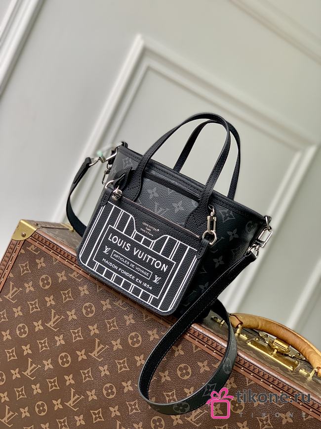 LV Neverfull Bandoulière Inside Out BB Tote Bag Monogram Eclipse M15210 - 26.5x16.5x11cm - 1