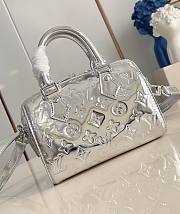 LV Speedy Bandoulière 20 Silver Monogram Embossed Canvas M11987 - 20.5x13.5x12cm - 1
