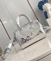 LV Speedy Bandoulière 20 Silver Monogram Embossed Canvas M11987 - 20.5x13.5x12cm - 4